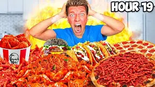 Trying Extreme Eating Challenges!! [SHOCKING] Eating the World's UNHEALTHIEST Diet for 100 Hours