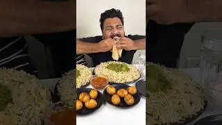 BIGGEST RUMALI ROTI & HARIYALI MUTTON CHALLENGE😱 BIG BITES😍🔥 #shorts #eating #mukbang