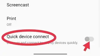 mobile setting Quick Device connect  ko enable & Disable kaise  kare OnePlus 10R 150W,mobile setting