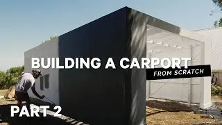 Building a Carport Part 2! DIY Home Renovation