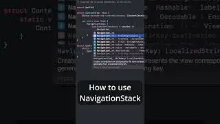 NavigationStack is so easy to use 