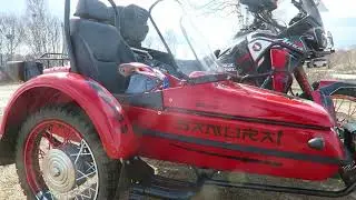Honda Africa Twin CRF1000L Sidecar Samurai Edition первый выезд