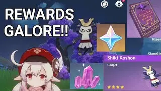 SO MANY REWARDS and SHIKI TAISHOU JR!! - The Vengeful Wood - Genshin Impact