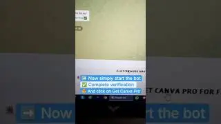secret telegram bot to get Canva pro for free lifetime
