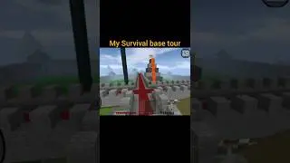 My Survival base tour in mini block craft Survival | #kbcraft #survival #shortsvideo
