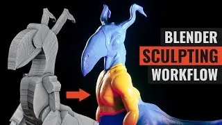 Blender Sculpting Tutorial: Full Advanced Creature Creation Workflow