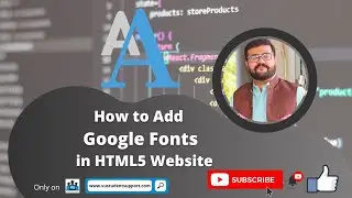 How to Add Google Fonts in HTML5 Website | HINDHI/URDU