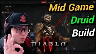 Diablo 4 - Best Storm Druid Leveling Build - Mid Game - Level 40~ - No Legendries Needed!