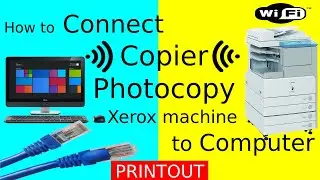 ✓ How to Connect/Install Photocopy Machine to Computer | iR3300 Canon Copier | Xerox Machine Printer