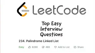 Leetcode - Palindrome Linked List