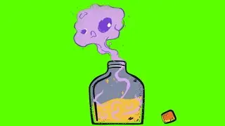 Deadly Drink! Animation | Free Green Screen | 