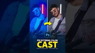 Fix Extreme Color Cast in few clicks in Photoshop