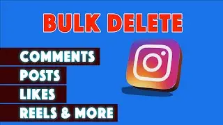 Bulk Delete Instagram Posts, Comments, Likes, Reels, Stories and More!