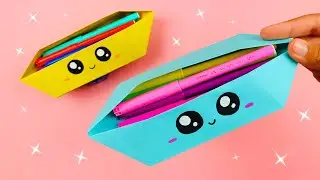 Craft a Unique Paper Pencil Case at Home || Origami Pencil Holder