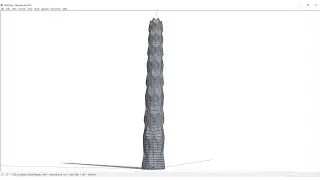 3d modeling Concept 1807 Tehran Geometric Tower by AGR Studio using Sketchup