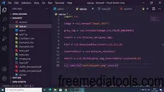 Python 3 Script to Convert Image to Pencil Sketch Using OpenCV Library Full Project For Beginners