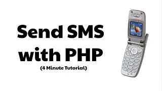 Learn how to send SMS messages using PHP with Twilio in about 4 minutes