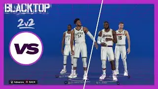 NBA 2K22: Greek Freak & KD vs. King James & The Joker!  Blacktop Battle