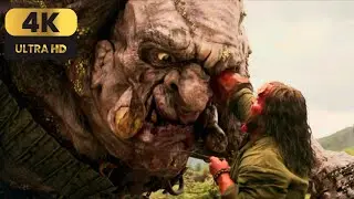 Hellboy rise of the blood queen (2019) - Hellboy vs Giants scene [4K ULTRA HD]