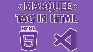 How to use Marquee Tag in Html visual studio code | Html 5 tutorial