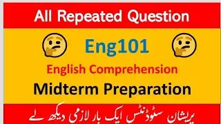 Eng101 Midterm preparation | Eng101 Midterm preparation 2022 | Eng101 Past Paper | 