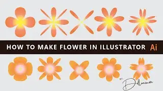 How to Create a Flower in Illustrator - Adobe Illustrator Quick Tips & Tricks Tutorial #29