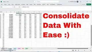 How to Summarize Data across tabs using the Consolidate Feature in Microsoft Excel! #msexcel #howto