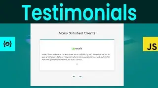 Creating a Testimonials Section with a Slideshow Using Pure HTML, CSS and JavaScript