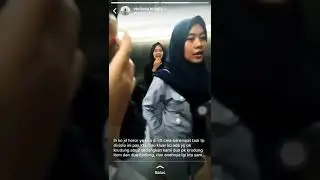 Penampakan cewe berkerudung abu