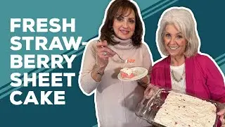 Love & Best Dishes: Fresh Strawberry Sheet Cake Recipe | Strawberry Dessert Ideas