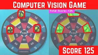 Computer Vision Game using OpenCV Python | Velcro Dart Board