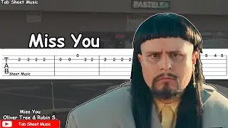Oliver Tree & Robin Schulz - Miss You Guitar Tutorial