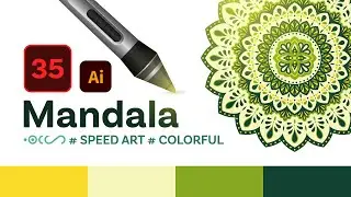 #SpeedArt - 35 - The Magic of Green Mandala