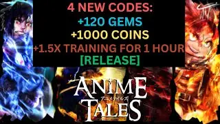 [4 NEW CODES] *+120 GEMS & 1.5X TRAINING FOR 1 HOUR* ALL WORKING IN ANIME TALES MAY 2023! Roblox.