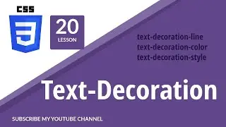 Css text-decoration tutorial|  decoration css by techno sunita