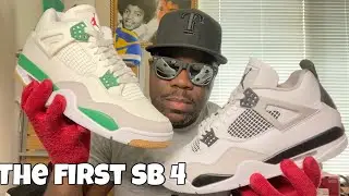 THE MILITARY BLACK 4 WAS FIRST! THEN THE SB JORDAN 4!!