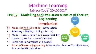 Unit-2-Modelling and Evaluation-introduction-Machine Learning-20A05602T-III Year/CSE/JNTUA/R20