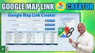 How To Create Google Map and Directions Link With Excel