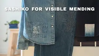 Repair Shirt with Simple Running Stitch | Sashiko Visible Mending Tutorial (Part 1)