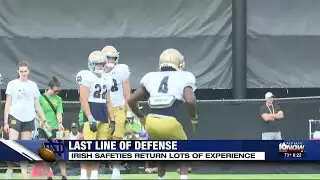 Last Line of Defense: Irish safeties return lots of experience