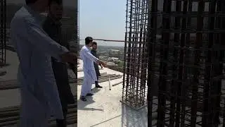 High rise site training ⚙️👷‍♂️🏗️ #civilengineering #structuralengineering #highrisebuilding