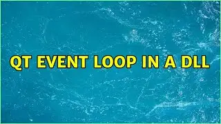 QT event loop in a dll