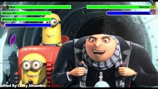 Despicable Me (2010) Airship Battle with healthbars