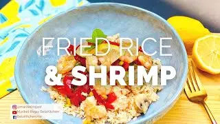 Arroz Frito de Coliflor con Camarones