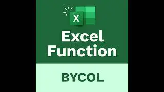 The Learnit Minute - BYCOL Function #Excel #Shorts