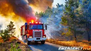 Стал пожарным на 24 часа. Пожар в лесу/I become a firefighter for 24 hours. Fire in the forest #1
