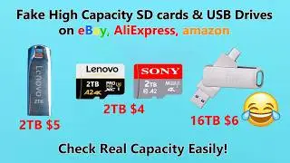 Fake High-Capacity USB Drives & SD Cards? Easy Way to Check Real Capacity!