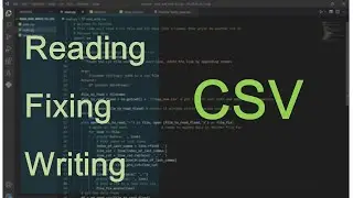Reading fixing and writing CSV in Python