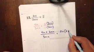 Adding and Subtracting Rational Expressions #1