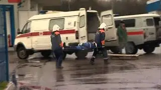 В Валдае прошли учения по ликвидации аварии на АЗС.avi